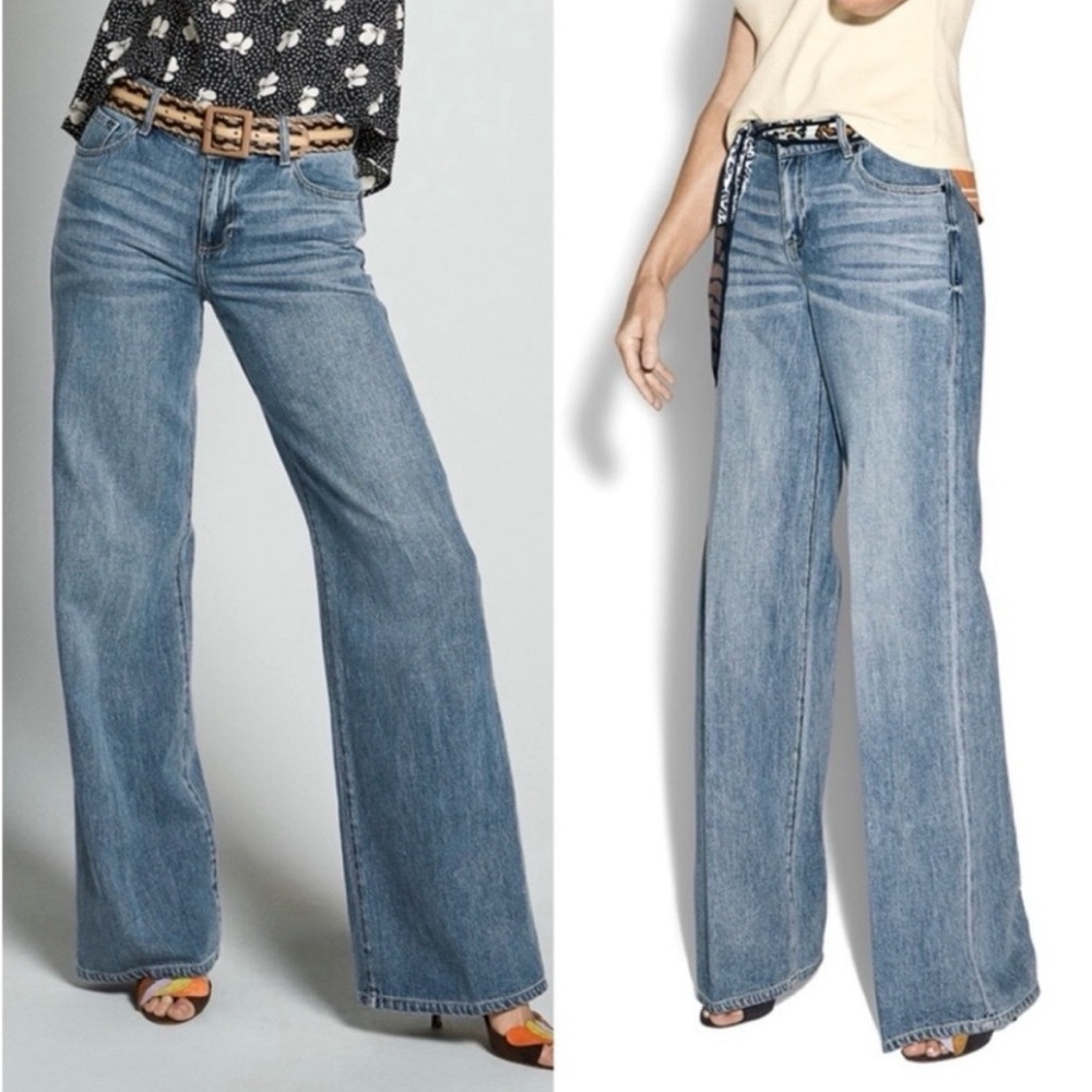 Cabi Ashbury High Rise Wide Leg Denim Jeans 6491R Womens 6 - Picture 3 of 9